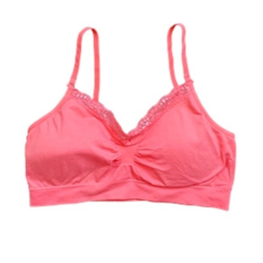 Anemone Sport Bra Salmon Color One Size Lace Trim Great Condition